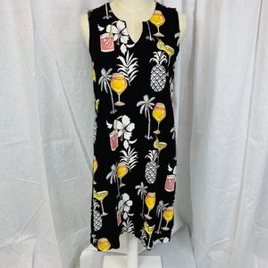 Womens Bamboo Traders Black Sleeveless Dress Med